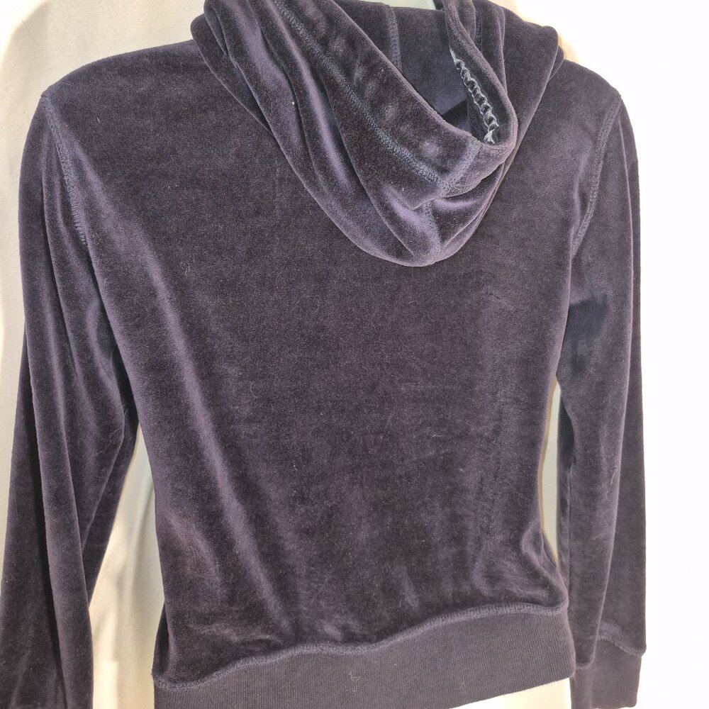 L.O.G.G./H&M fleece hoodie w/ zippered front, Dark Purple in size small - Picture 14 of 16